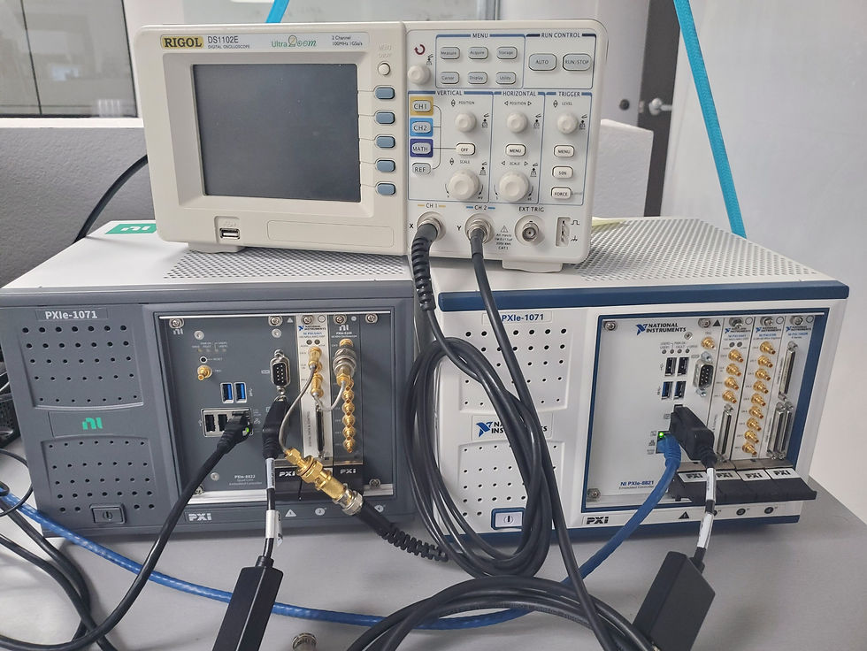 Left: 2nd Generation Arbitrary Waveform Generator, Right: 1st Waveform Generator.