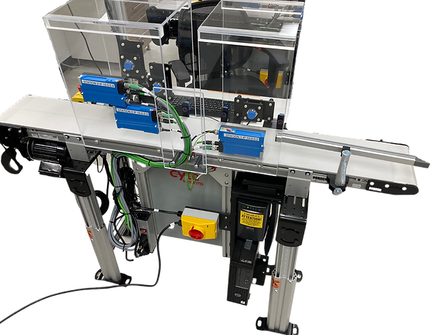 RFID scanning conveyor system.