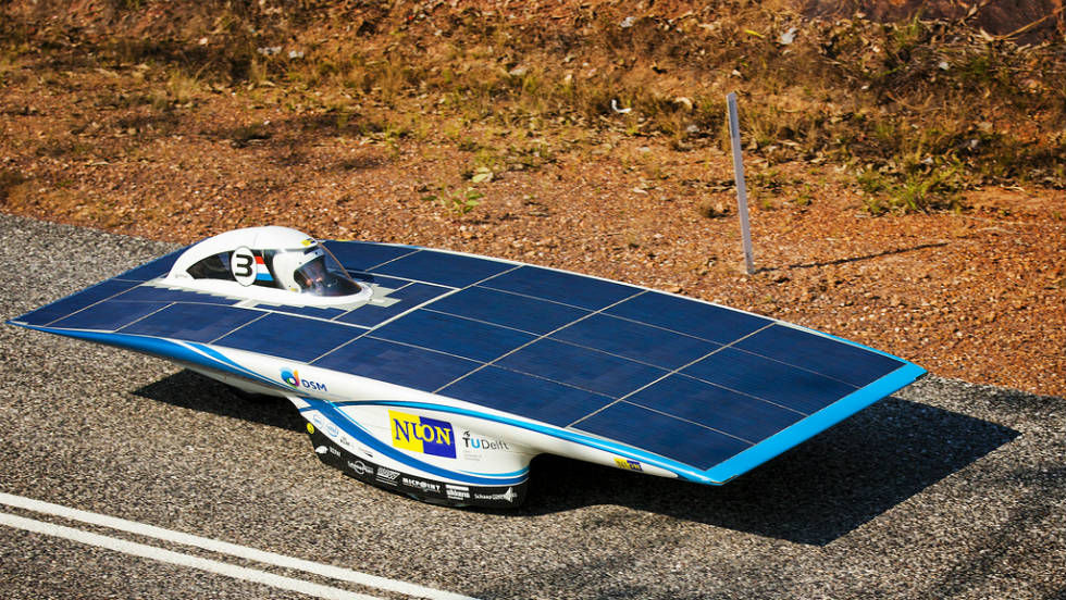 Solar-powered car