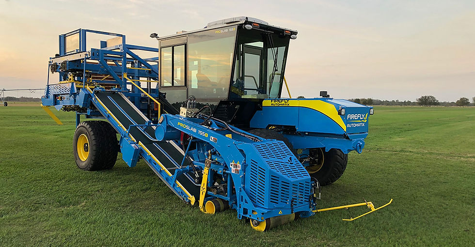 Smart Turf Harvesting Machine